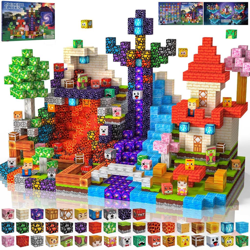 150 Pcs Magnetic Building Magnetic Educational Toys for Learning and Building Construction Toys for Boys and Birthday Christmas Gift Blocks, Toys,