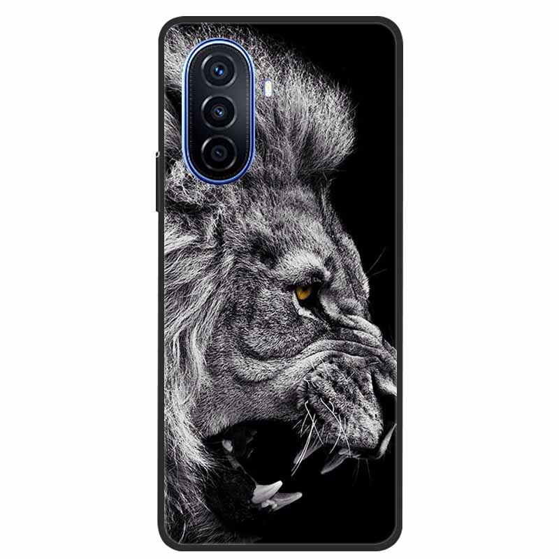 For Huawei Nova Y70 Plus Case Wolf Black Silicone Soft Phone Case For Huawei Nova Y70 Back Cover Case NovaY70 Y 70 Funda Coque
