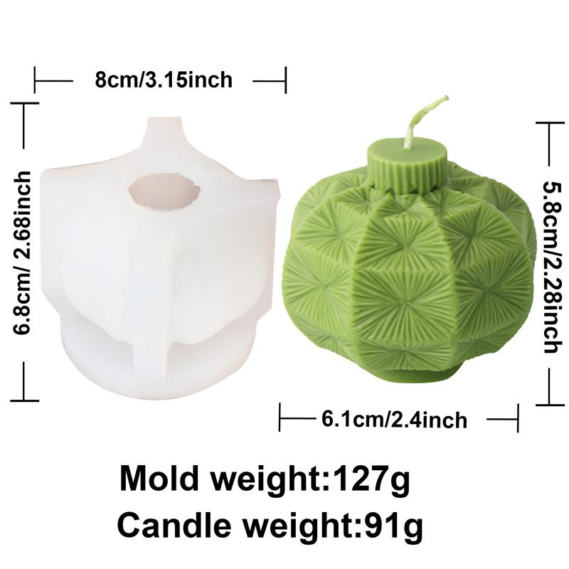Weihnachtskugel Kerze Silikonform Geprägte Runde Kugel Kerze Aromatherapie Gips Geometrische Weihnachts Laternenkugel Form