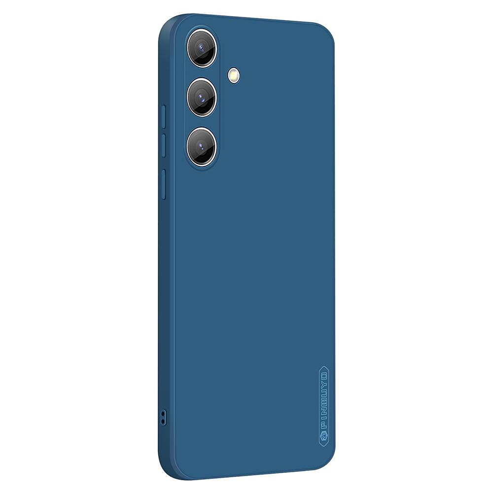 

PINWUYO JK Touching Series for Samsung Galaxy S24 Phone Case Drop-proof TPU Protective Cover Navy Blue