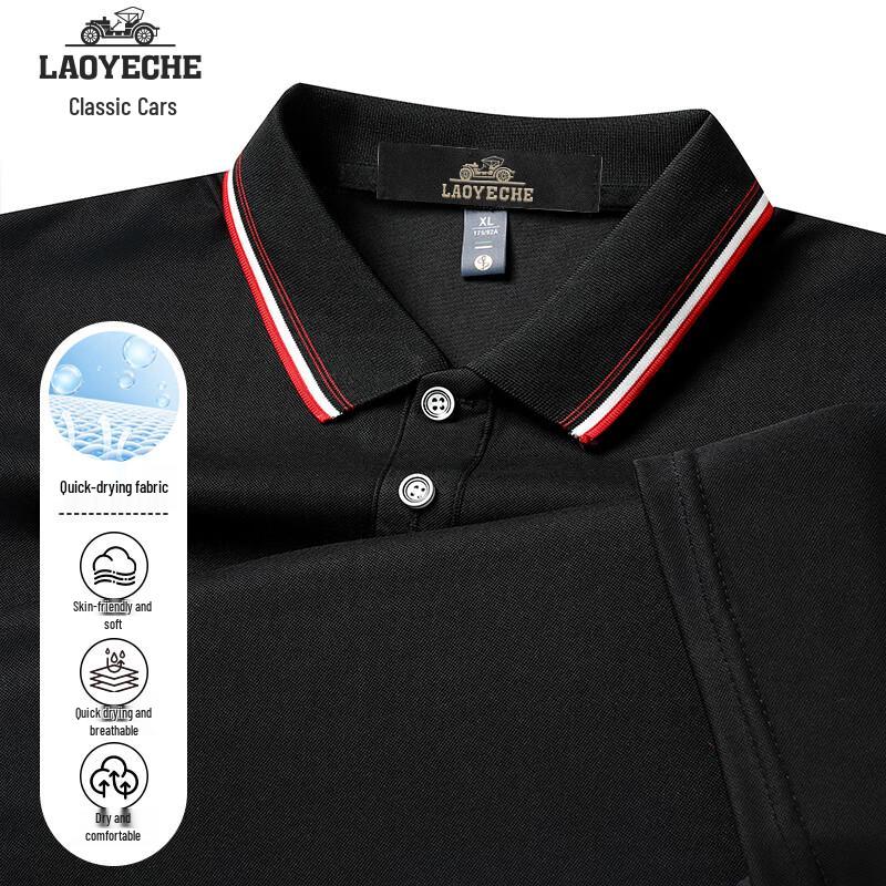 Laoyeche Men s Quick-Dry Anti-Wrinkle Polo Shirt S