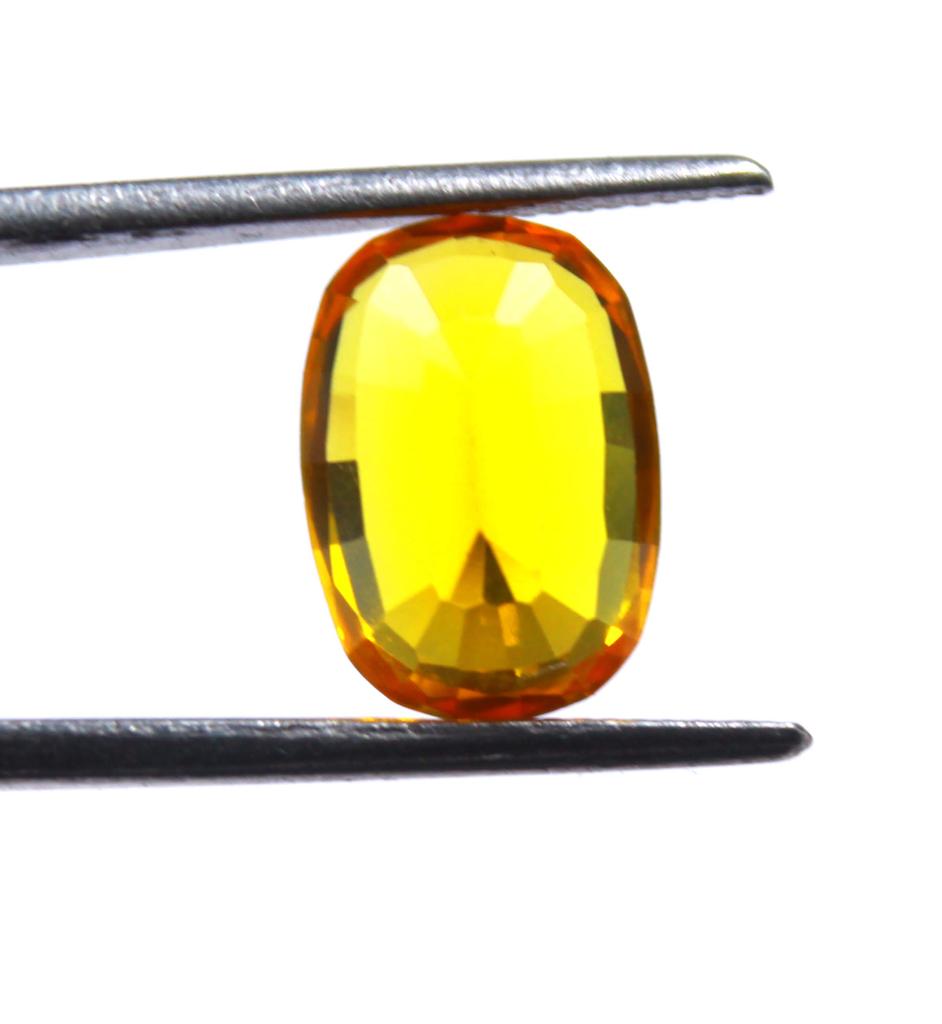 8.70 Carat Excellent Oval Shape Orange Sapphire Certified Sri Lanka Gemstone SN30