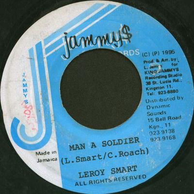 7inch Record LEROY SMART - Man A Soldier NONE Jammy's Records 1995 Jamaica Reggae, Ska & Dub Used