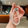 Pearl Pendant Lanyard Phone Case Accessories Chain Transparent Fixed Card Holder Wristband Niche Feminine Style