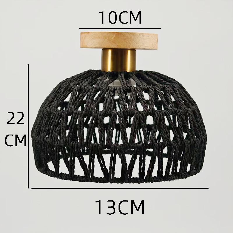 

Ротанговая потолочная лампа Спальня Гостиная Потолочная лампа Плетеный Фермерский дом Деревенский Массив дерева Потолочная лампа As Photos