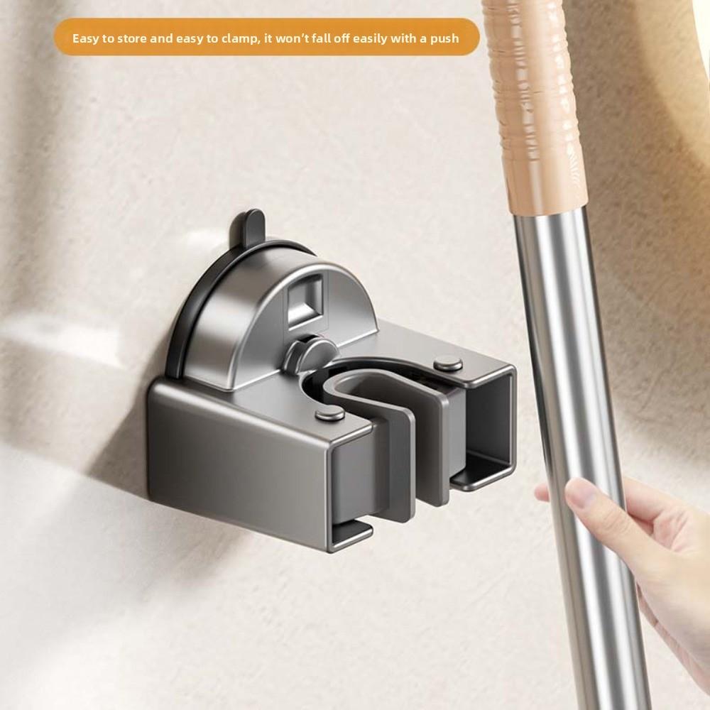 Self-Adhesive Suction Cup Mop Holder Suction Cup Wall Storage Hook Kitchens Organizer