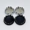 4pcs 59MM ( 55MM I.D ) Car Wheel Center Caps With Skull Logo Emblem Rim Hubcaps Cover Wheels Hub Lid Replace Styling Accessories