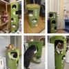 Durable Multi-Layer Cat Tree with Cozy Felt Bed and Hole Design for Year-Round Comfort