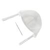 Hair Coloring Highlighting Hat Silicone Reusable DIY Hair Dyeing Hat Tool for Beauty Salon White