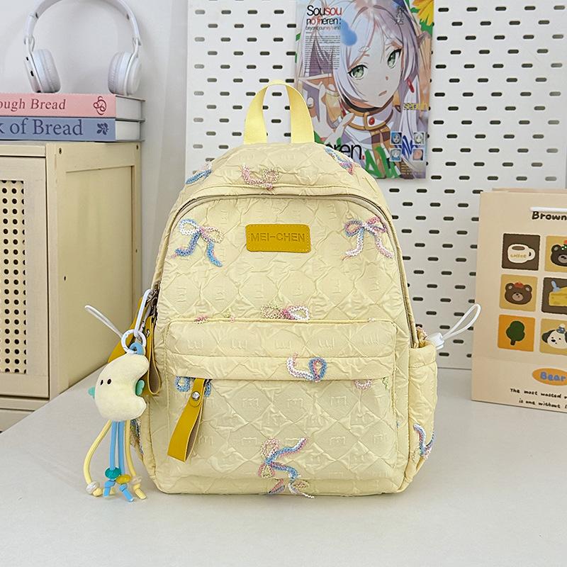 Ins Sweet Bow Less Heart Shopping Candy Color High Value Children's Small Backpack