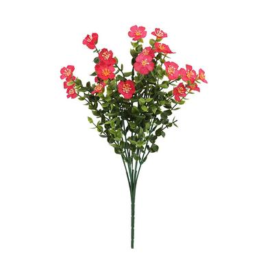Mehrfarbige künstliche Blume Eukalyptusblätter Seidenblütenblätter Grüne Blätter Simulationsblume Blumengesteck Foto Requisiten