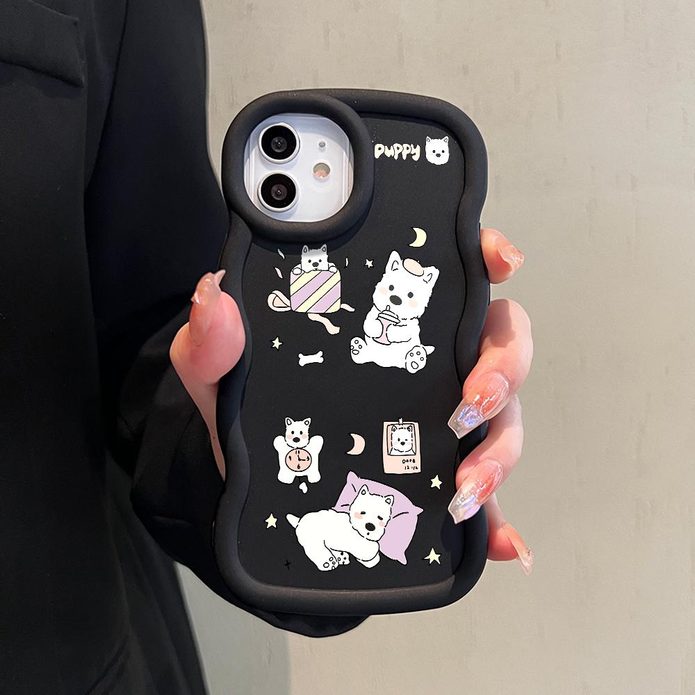 Big Wave Edge Material siliconic moale Husă pentru telefon Macaron Carcasă de protecție antișoc din cauciuc pentru iPhone Samsung Huawei Honor Xiaomi Redmi OnePlus Moto