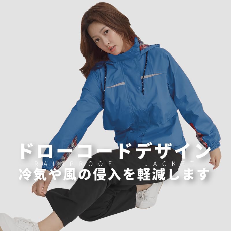 Haină de ploaie Set jachetă și pantaloni Impermeabil dublu la modă Parka de munte Golf Ciclism Alpinism Golf Pescuit Navetă Jachetă de vânt [Aoki