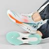 Large Size Leather Surface Winter Velvet Warm Sports Shoes Men's Carbon Board Cushioning Running Shoes Student Body Test Shoes Trendy Men's Shoes