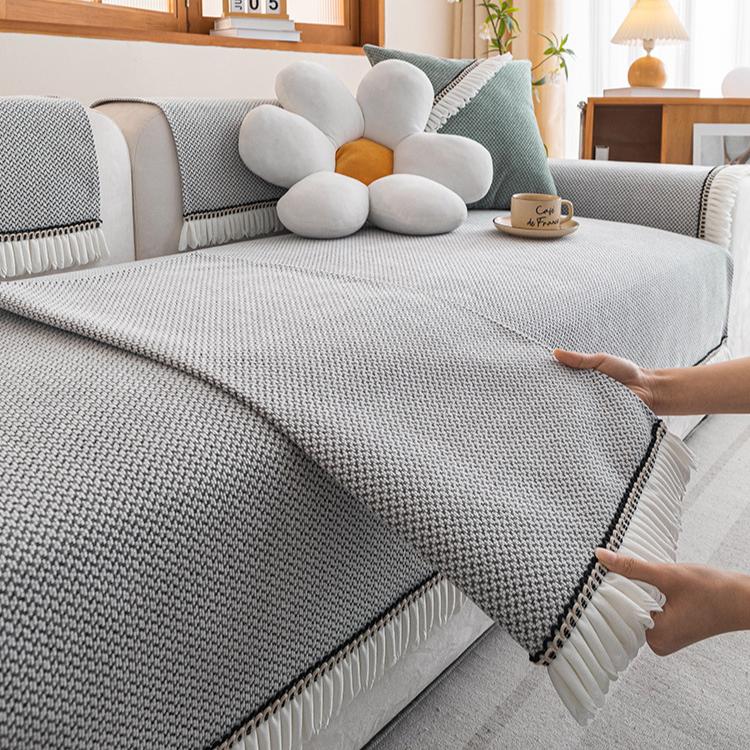 The New Chenier Sofa Cushion Is Universal In All Seasons, Light Luxury, High-end Non-slip Seat Cushion Cover, Cloth Towel.