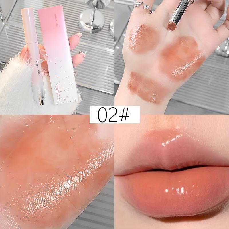 Feuchtigkeitsspendender Lipgloss, Hydrierend, Spiegelglanz-Finish, Rosa Lippenstift für Frauen, Feuchtigkeitsreich, Nicht klebriger Lippenstift, Perfekt für den täglichen Gebrauch