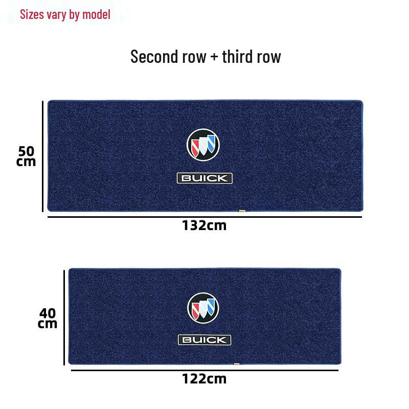 Buick GL8 Land Shang Middle Row Carpet Floor Mats - Custom Interior Wooden Foot Pads