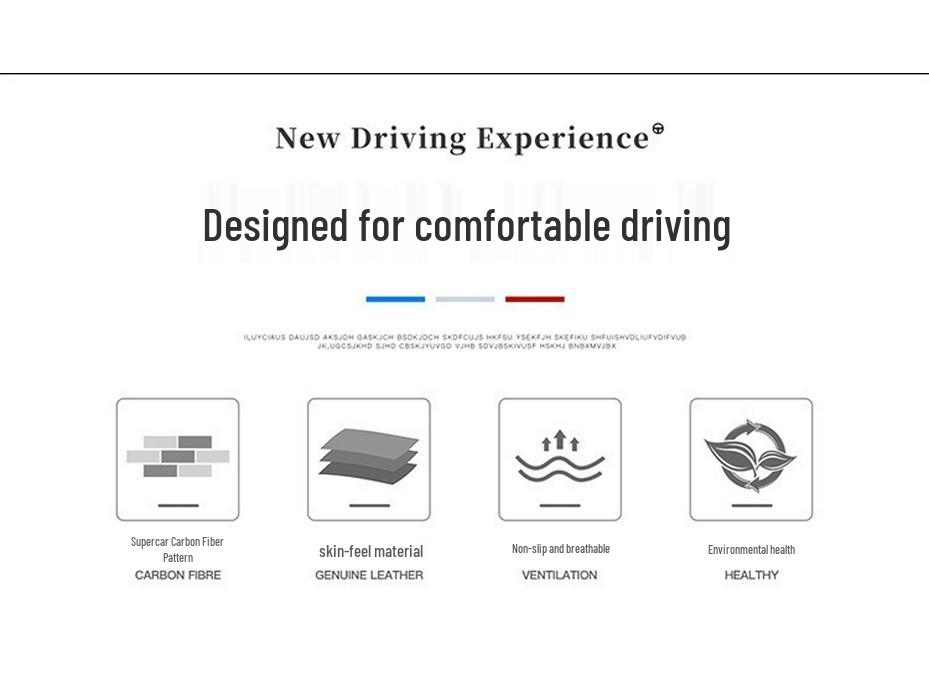XPeng Steering Wheel Cover for P7, G3, G3i, P5 - Genuine Leather Carbon Fiber, High-Quality.