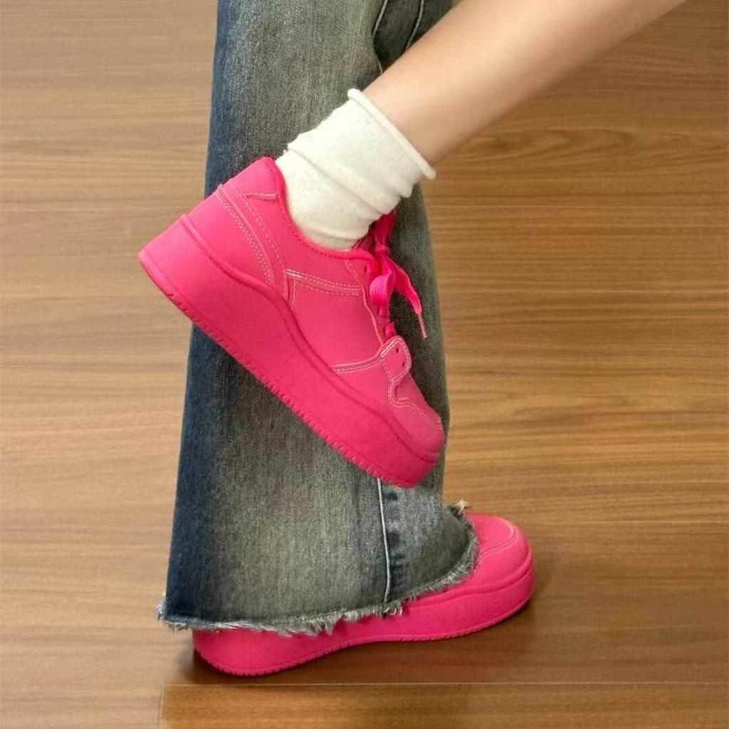 Super fire heightening thick baseplate shoes new spring and summer niche leisure sports dopamine shoes