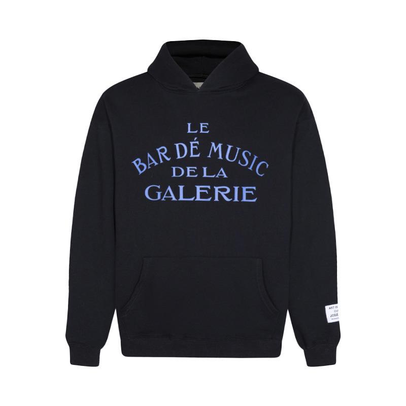 Unisex Klassisches GALLERY Print Reines Baumwoll Kapuzenpullover