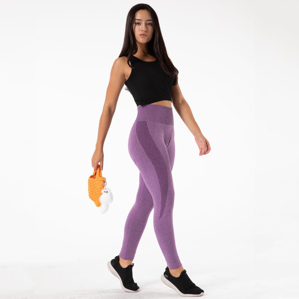 Shascullfites Melody Gym Yoga Pants Women Fitness High Waist Seamless Leggings Sportswear Purple Workout Sport Tights Activewear