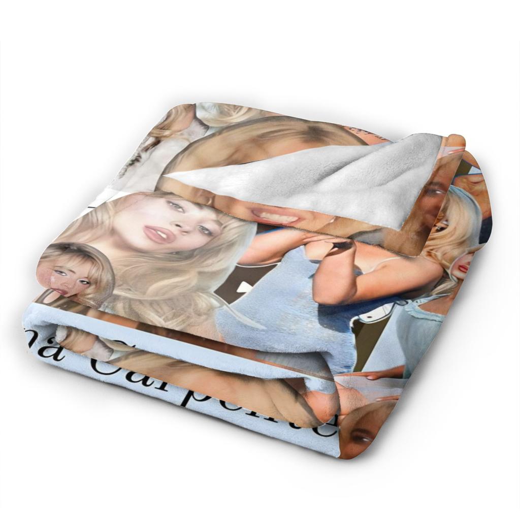 Sabrina Carpenter American Singer Blanket Travel Flannel Bedding Throws For Bedroom Soft Design Quality Bedspread Present