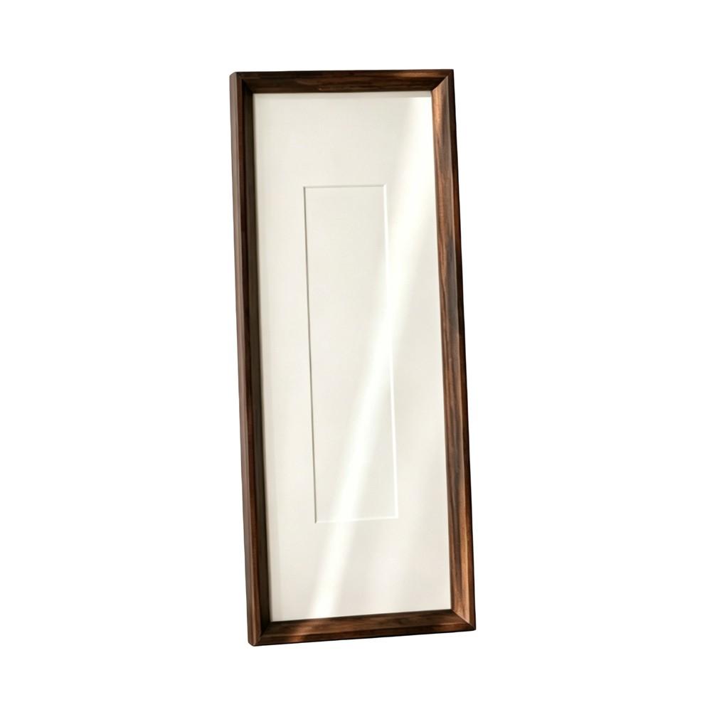 Elegant Walnut Finished Wood Picture Frame 10x30cm Interior for Art Prints