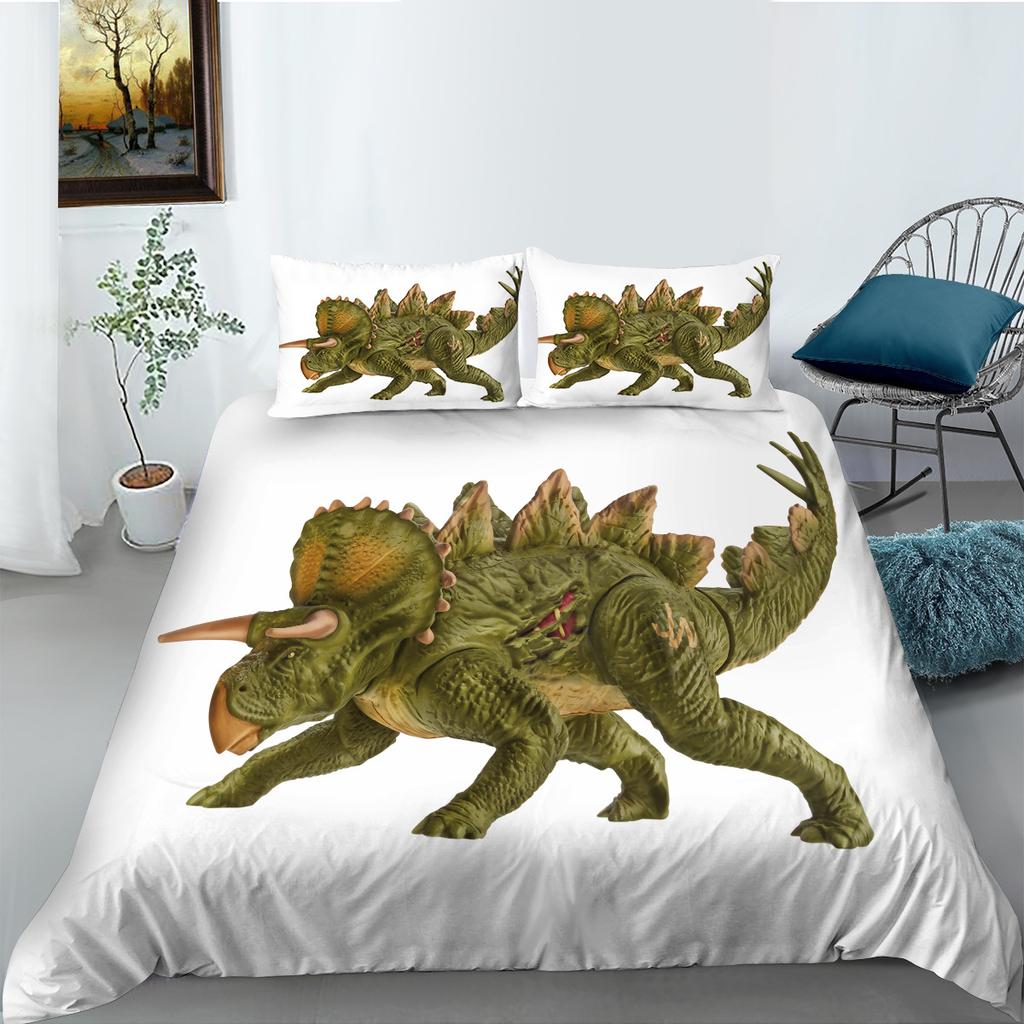 Dinosaurier-Serie Polyester Bettwäsche Zweiteiliges Set Digitaldruck