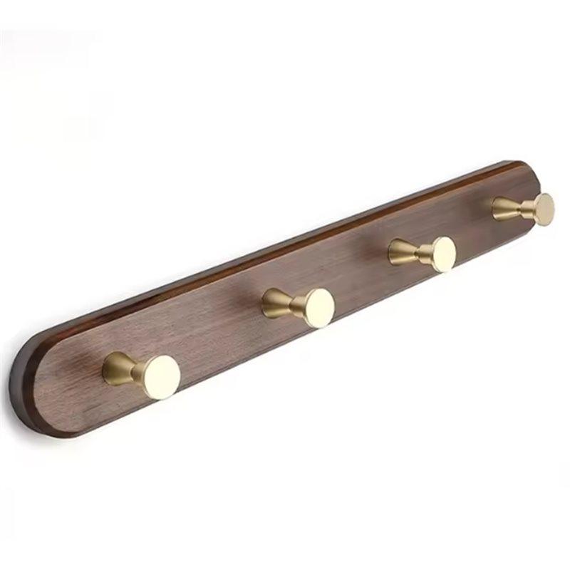 Hanger For Home Decor-Style Walnut Wood Coat Rack-Wall Mounted Coat Holder In Modern Design