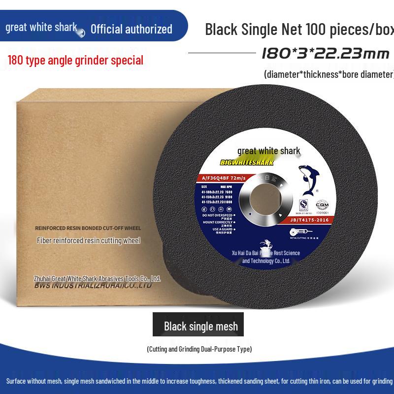 Big White Shark 10-Angle Grinder Disc for Polishing and Metal Grinding
