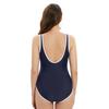 European and American Women's Fashion Modest Bikini Close-fitting Swimwear Padded Monokini Swimsuit One Piece Solid Backless Sports Bathing Suit