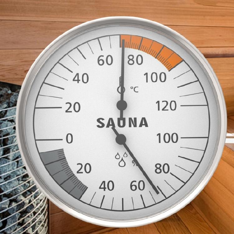 Accessoires de Sauna Thermomètres Hygromètre Appareil 2 en 1 avec Affichage Clair pour Surveiller l'Humidité et la Température Intérieures