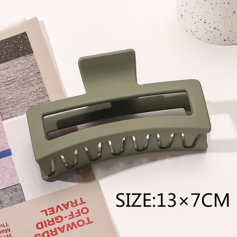 Free Shipping Large Oversize Crab Hair Clips Women Shark Clips Matte  Rectangle Geometric Hair Clips 13cm Big Barrettes Headwear