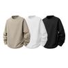 Soft-Touch Round-Neck Long-Sleeve Top Versatile Stylish and Minimalist T-Shirt with A Slim Fit