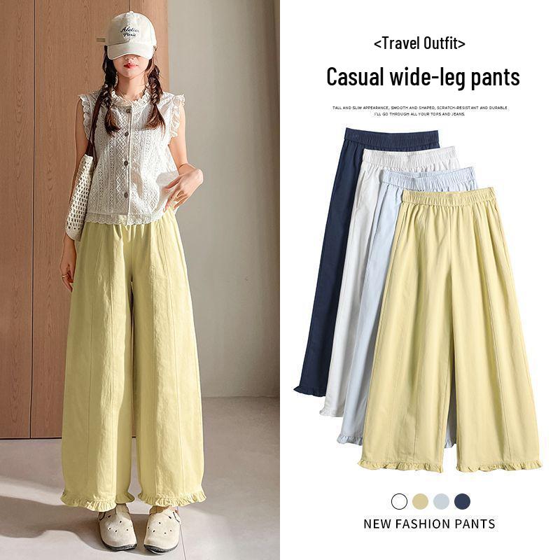 Women's Nine-Point Lantern Pants: New Style Wide-Leg Harem, Bud-Shaped, High-Waist, Slimming Casual Summer Pants