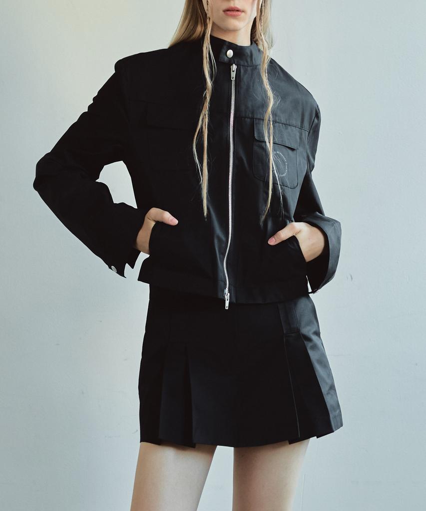 Etre Au Sommet Circle Logo Zip-Up Jacket (Black)