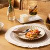 Round Jute Wool Ball Tassel Woven Placemat Decorative Table Mat Retro Insulation Mat