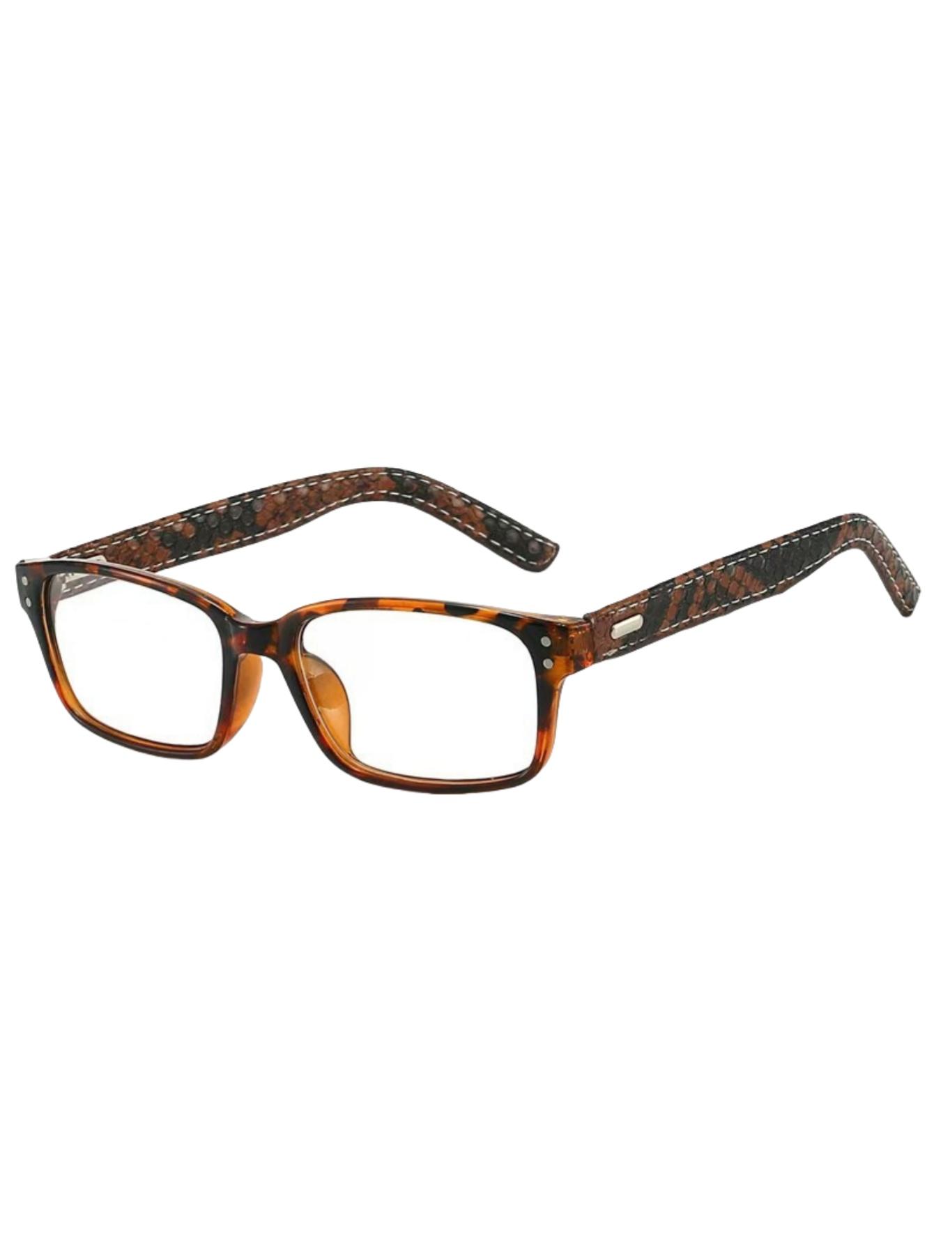 

Reading glasses for men and women fashion ultra-light elegant leather high-grade snake reading glasses for middle-aged and elder +150