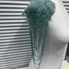 Třásně Design Křišťálové Korálky Záplata Odnímatelná Dekorace Těžký Průmysl Výšivka Třásně Aplikace Detail Křišťálových Korálků