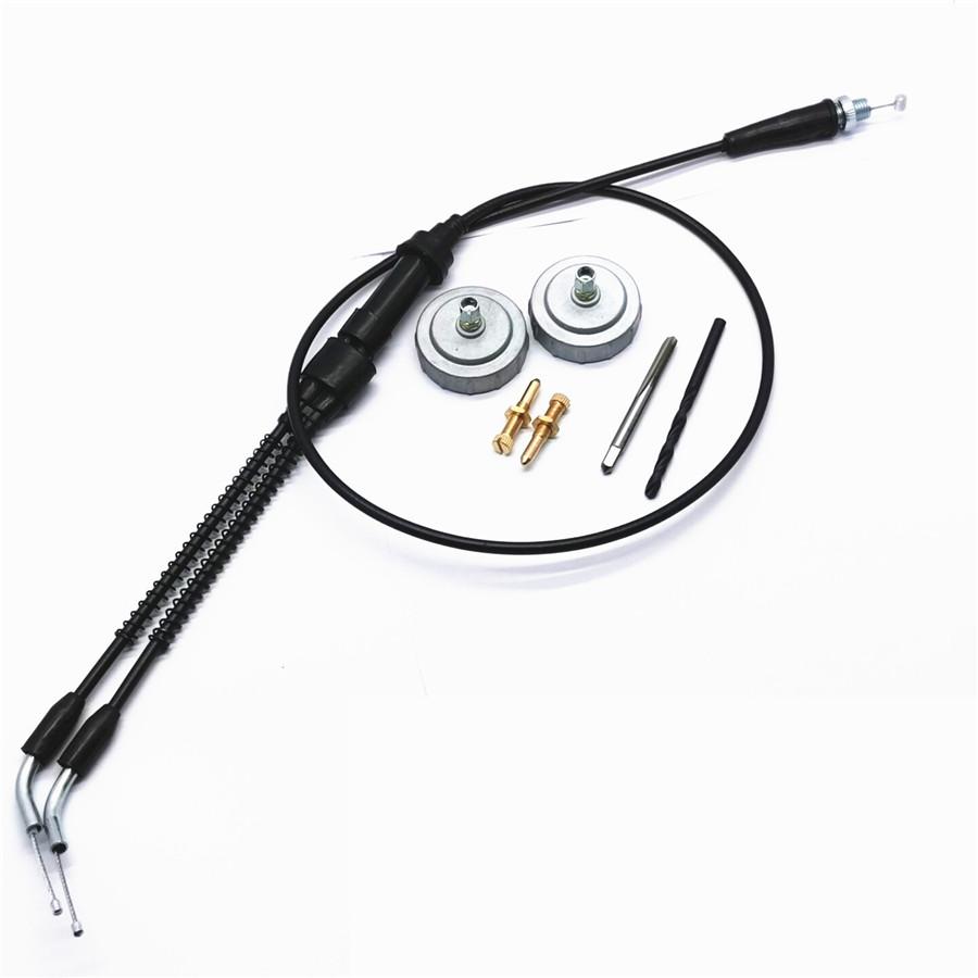 Throttle Cable Removal Eliminator Carb Cap Idle Screws Kit For Yamaha Yfz350 Banshee 1987-2006.