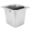 Stainless Steel Coffee Knocking Grounds Box with Rubber Rod Embeddable Coffee Dump Bin for Home Restaurant