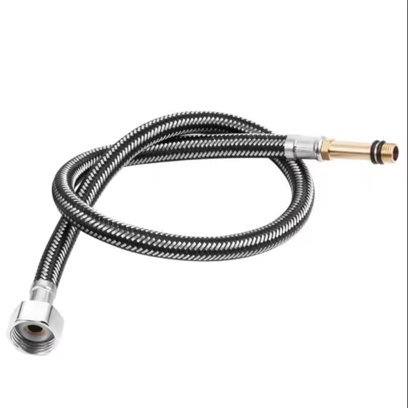New 1pc Single Head Cold and Hot Water Inlet Pipe G1/2'' Stainless Steel Woven Sink Faucet Connector Kitchen Basin Plumbing Hose
