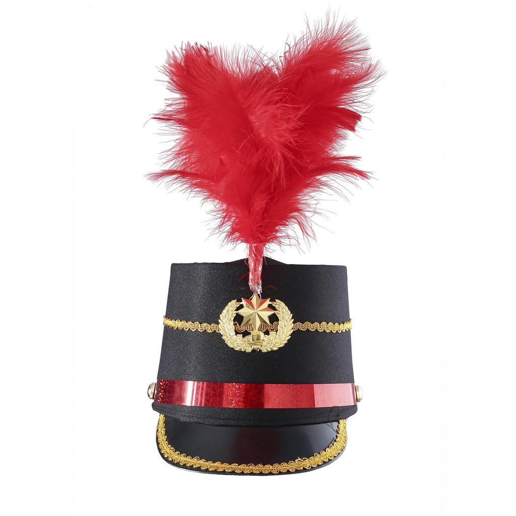 Performances Adult Honor Guard Hat for Halloween Drum Majors Photoshoots Hat