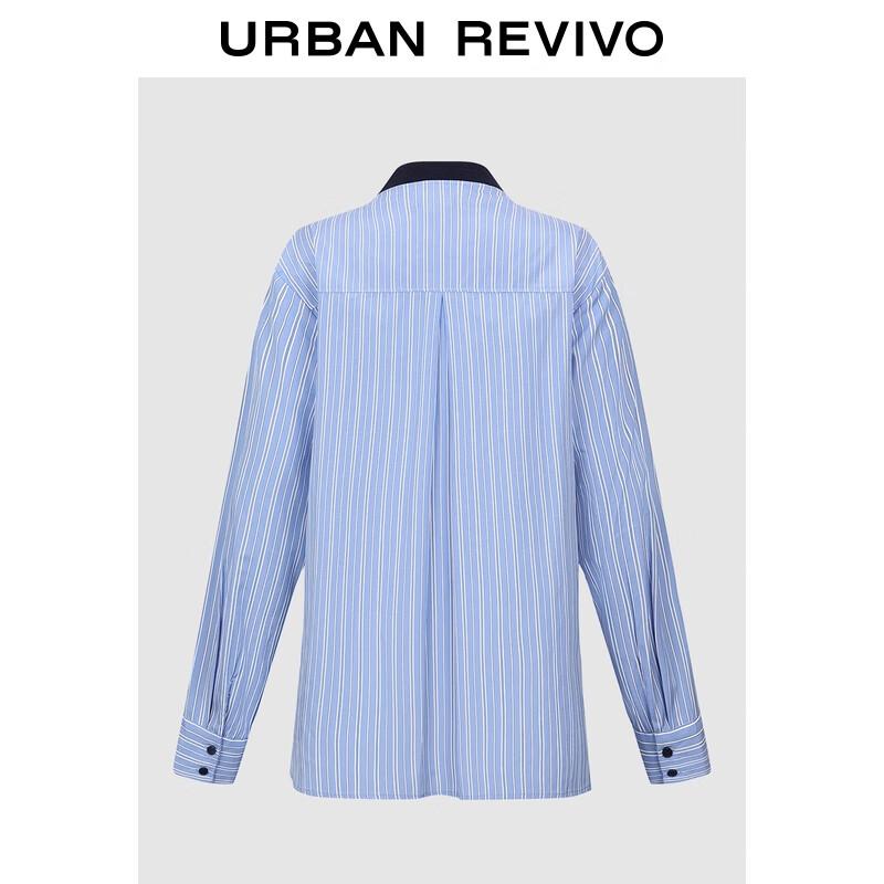 UR 2025 Autumn Women's Striped Color-Block Knit Cardigan