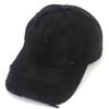 Uniwersalna chemia Pranie Vintage Zniszczony Czarny Czapka z daszkiem vintage