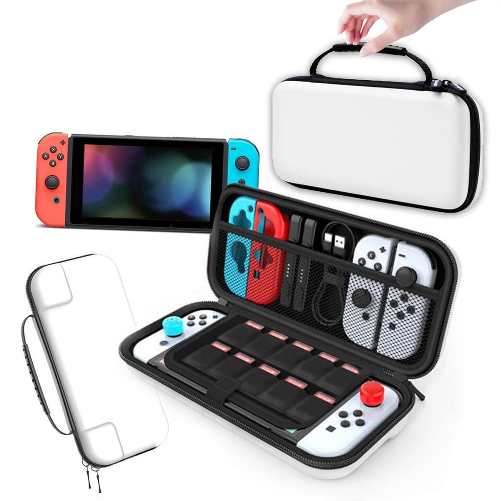Temiry with OLED Switch Switch Protective Storage Easy To EVA Game Card Full OLED Switch Protective White [Switch Case/Compatible Models] Case, Cover,