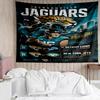 Jacksonville Jaguars logo Tapestry for Bedroom Aesthetic Classroom Tapestries Wall Hanging for Living Room Dorm Office,Ideal Creative Gift