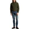 Polo Ralph Lauren Solid Color Crew Neck Ribbed Long Sleeve Sweater Men sweater Leaf-Green MNPOSWE16822011-300