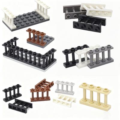 20PCS 1x4 Garde-corps Clôture de Château Blocs de Construction Accessoires Vues de Rue de Ville Figurines Scènes Modèle briques jouet pour enfants