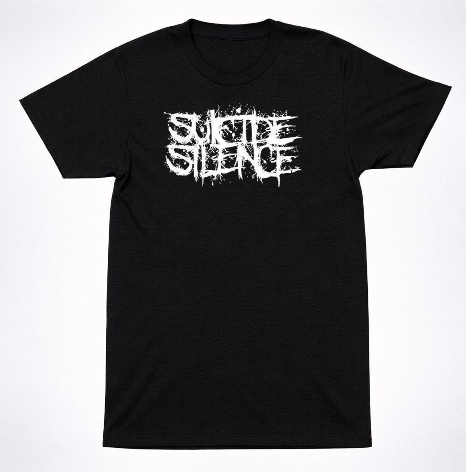 Suicide Silence Logo T-Shirt: Black Deathcore Band Graphic - Heavy Metal Apparel, Cotton Blend, Pit-Proof Design L